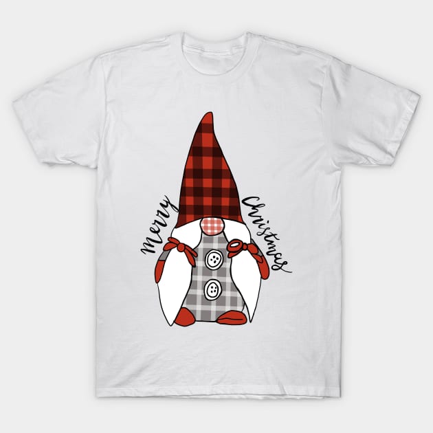 Merry Christmas Gnome T-Shirt by RachWillz